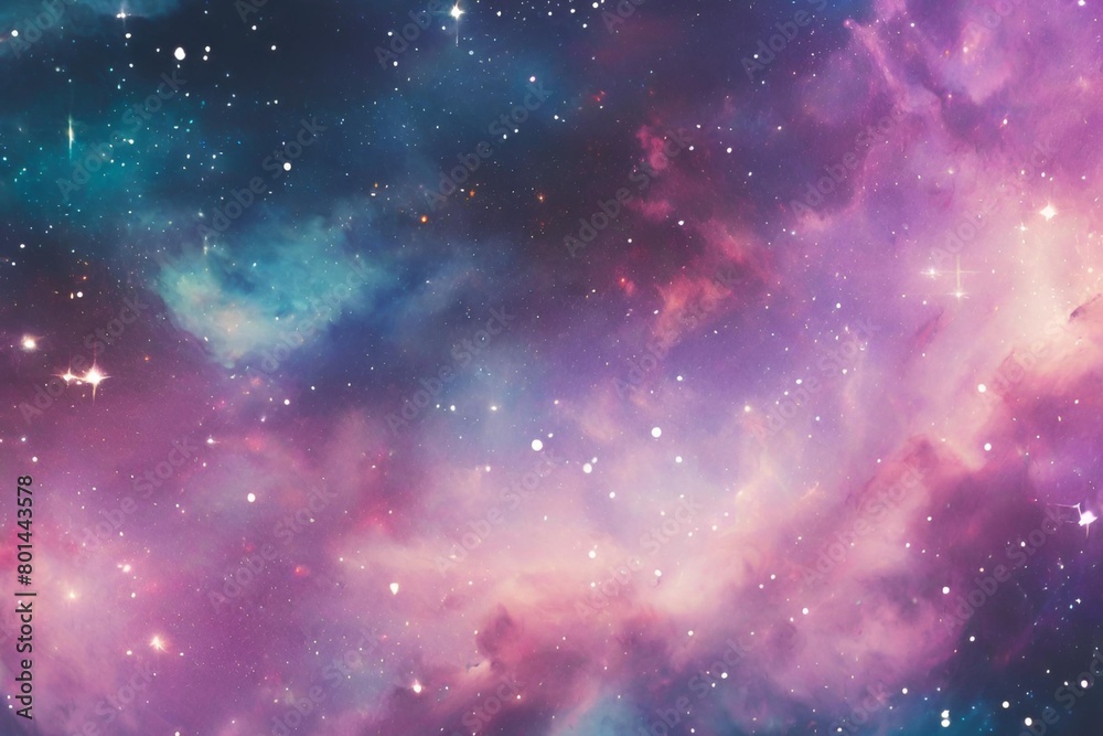 Naklejka premium Dreamy galaxy background 