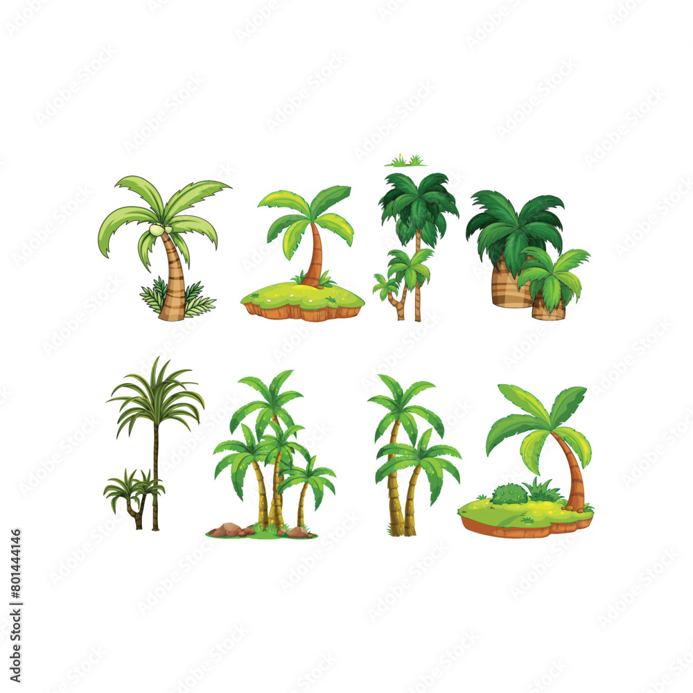 Obraz premium palm trees and palms