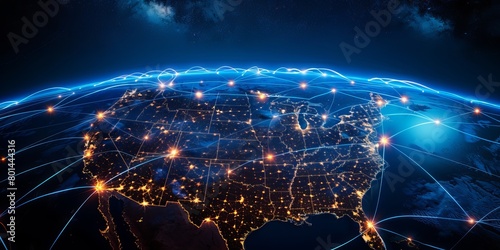 Celestial Connections: US Enveloped by an Interconnected Satellite