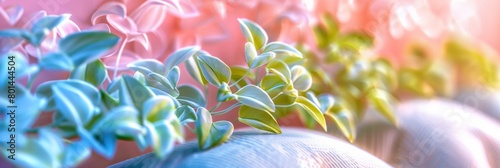 Vibrant Pothos Plants in Modern Minimalist Interior: An AI-Enhanced Urban Jungle Inspiration photo