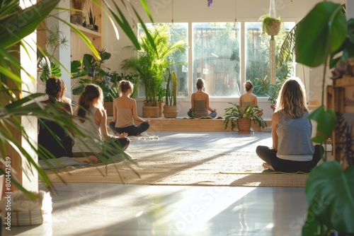Tranquil Indoor Yoga Session