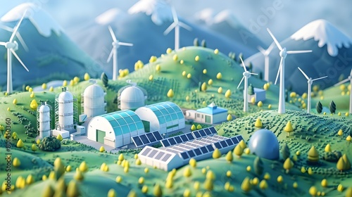 Renewable Energy Storage by a Talented Illustrator: Depicting Sustainable Solutions for Future Electricity Needs photo
