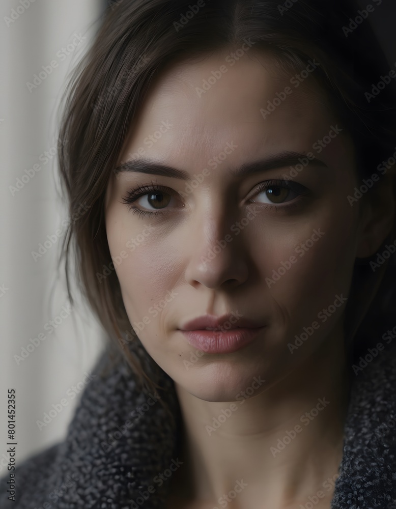 Intimate portrait of a sad woman Intimate portrait of a sad woman