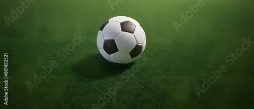 Soccer ball on grass field © Jaume