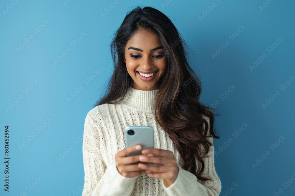 Young indian woman using smartphone Young indian woman using smartphone