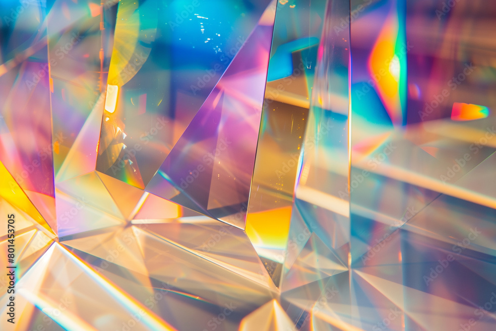 abstract background of crystal close-up macro
