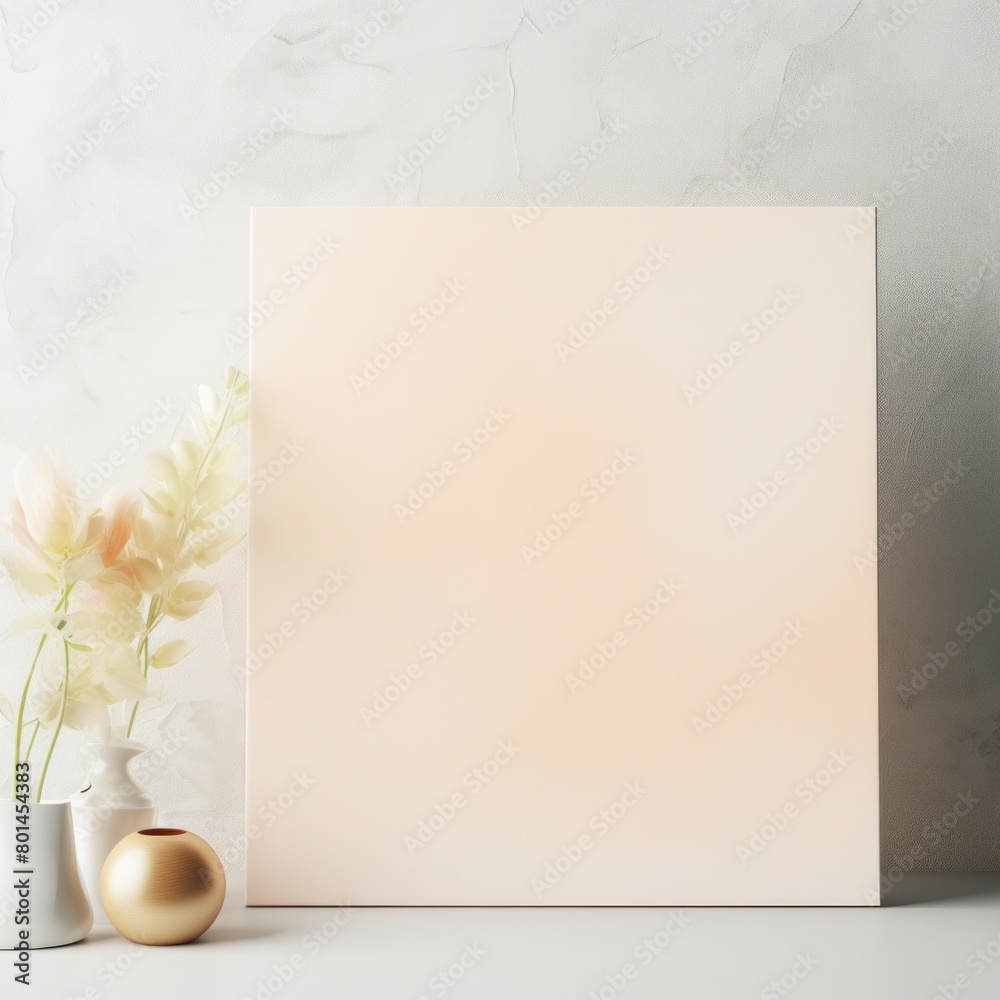 Beige barely noticeable watercolor light soft gradient pastel background minimalistic pattern with copy space texture for display products blank copyspace 