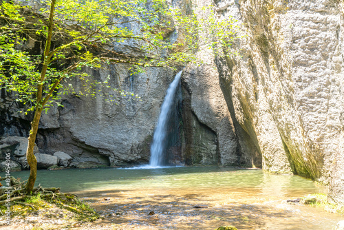 Beautiful Momin Skok Waterfall near Emen village  Bulgaria