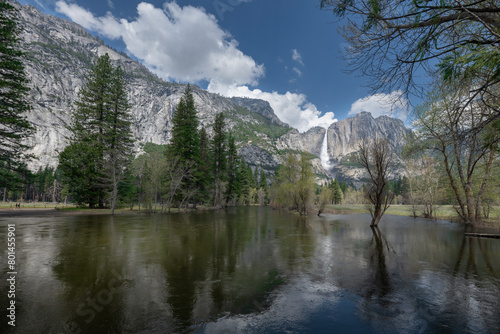 Yosemite Falls and Merced River