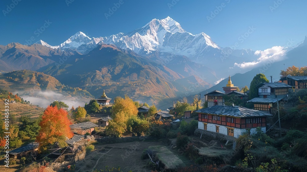 Himalayan Village of Ghandruk, Nepal