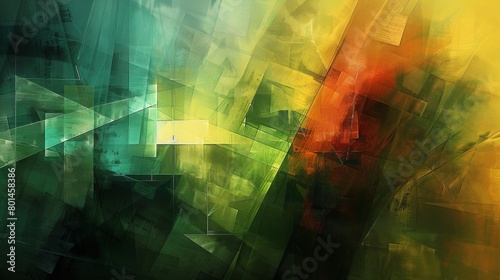 An abstract digital painting exploring the interplay of light and shadow.