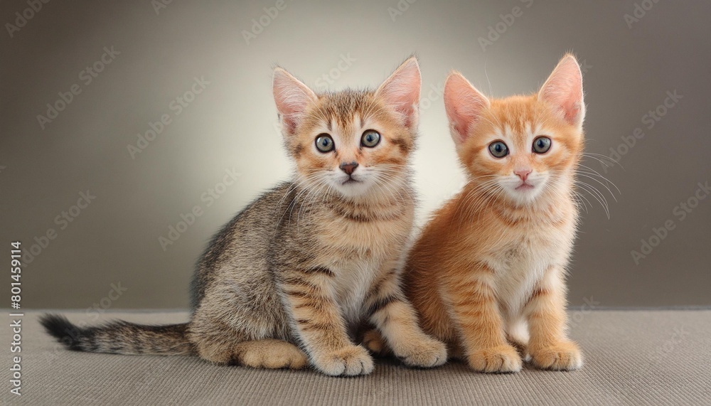 two kitten sitting