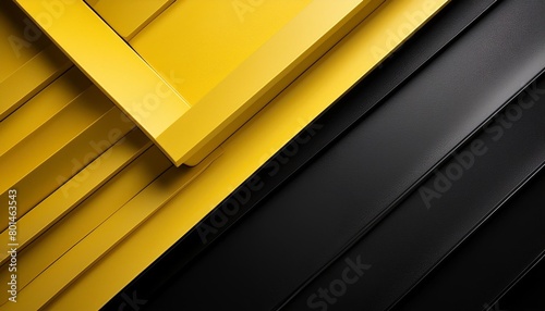 yellow and black abstract diagonally divided background photo