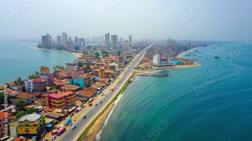 Cotonou Atlantic Coast Skyline photo