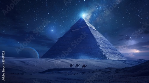 Pyramids, pharaohs, hieroglyphics photo