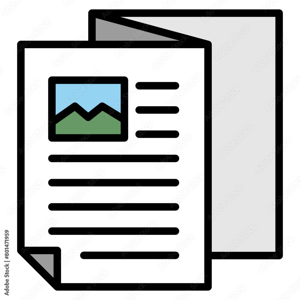 Brochure Icon Element For Design Brochure Icon Element For Design