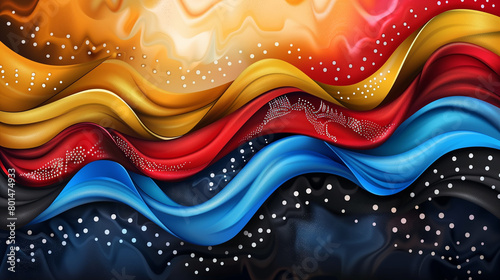 Abstract wavy background. illustration for your design.