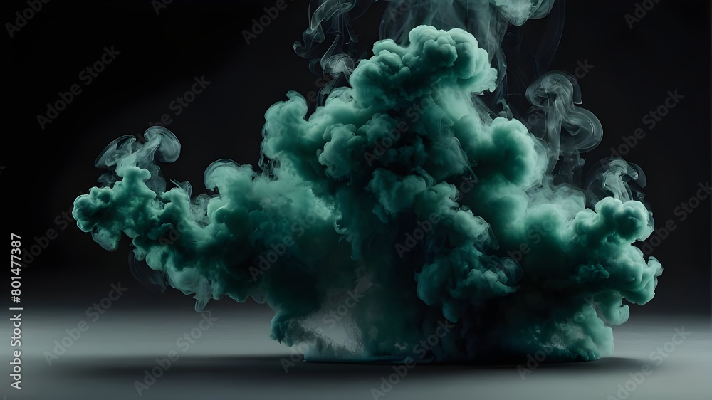 Isolated red smoke plume on a clear backdrop Isolated red smoke plume on a clear backdrop