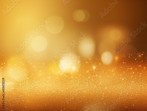 Gold gradient sparkling background illustration with copy space texture for display products blank copyspace for design text photo website web banner 