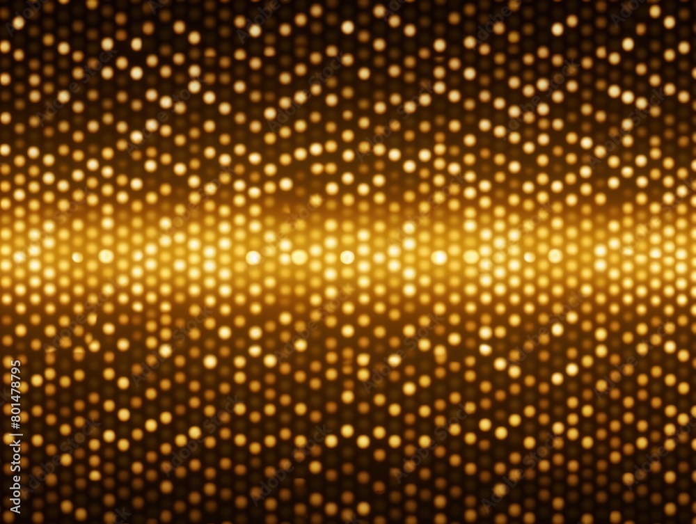 Gold LED screen texture dots background display light TV pixel pattern monitor screen blank empty pattern with copy space for product design or text 