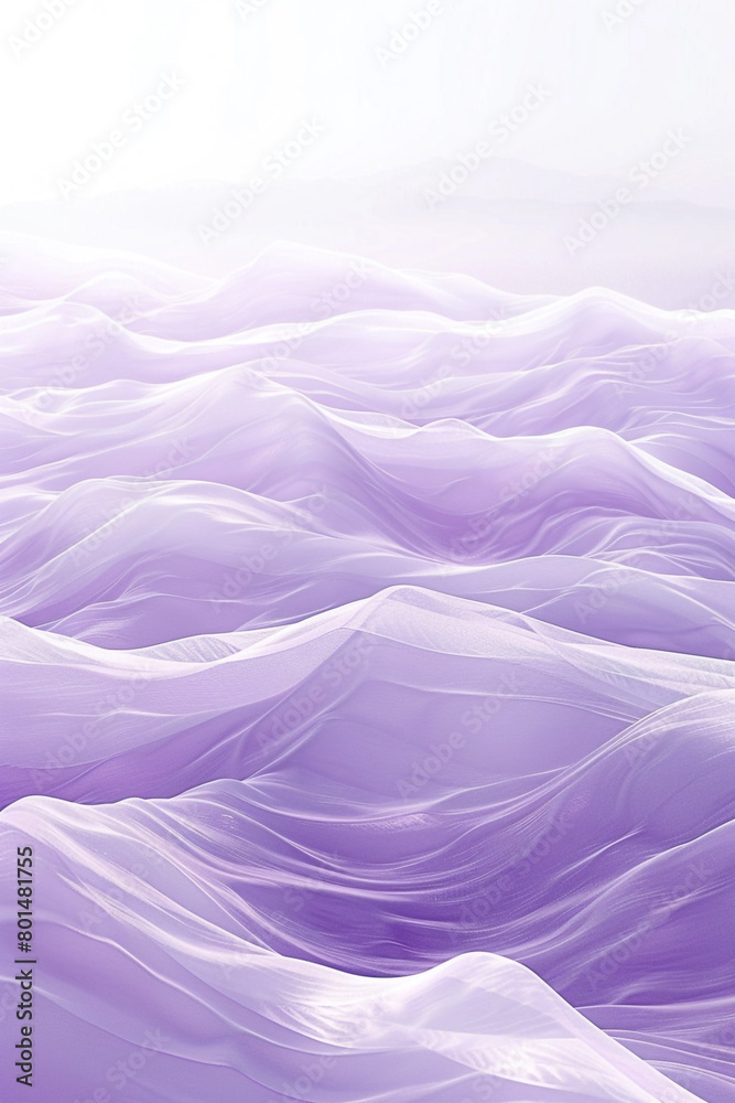 Pale lavender waves background, gentle and dreamy, ideal for soothing meditation spaces