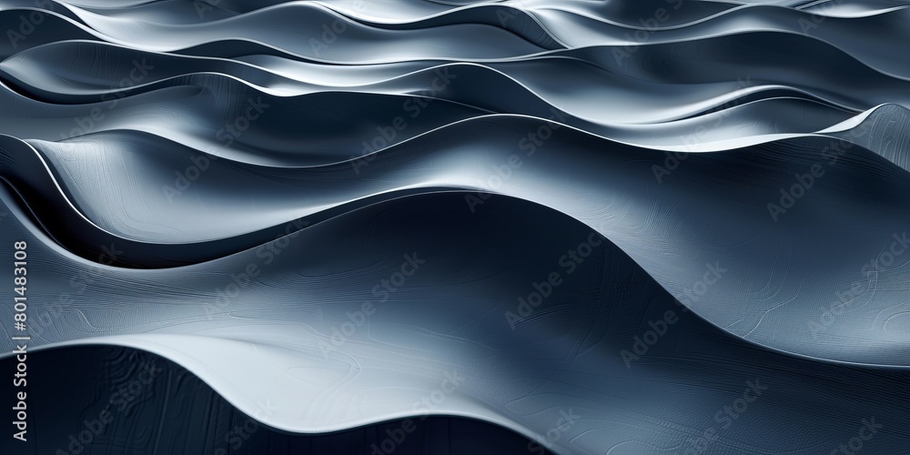 Abstract background formed from Black 3D Undulating lines. Abstract background formed from Black 3D Undulating lines.