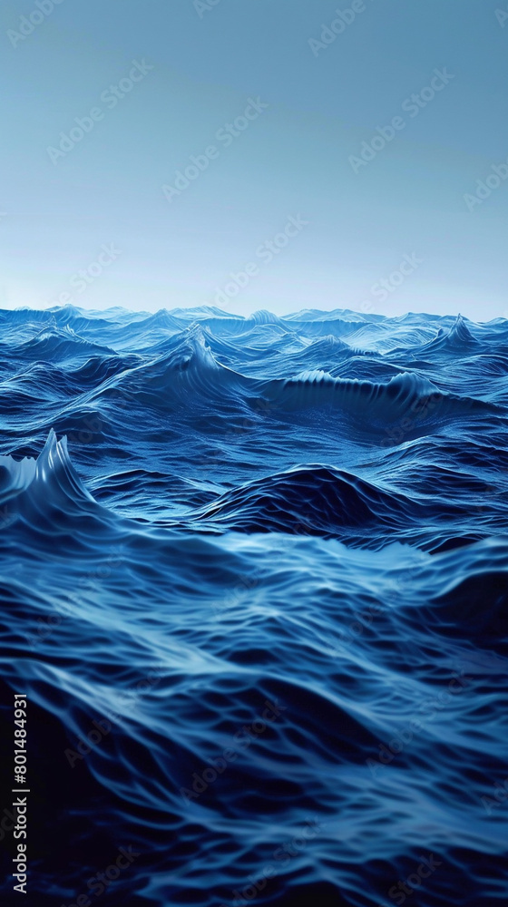 Sapphire blue waves background, resembling the deep ocean Suitable for serene, deep sea-themed designs Sapphire blue waves background, resembling the deep ocean Suitable for serene, deep sea-themed designs