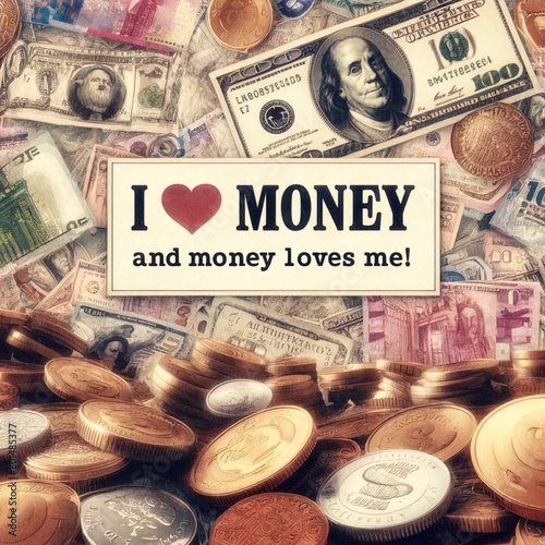 I Love Money: Abundance of Currency and Coins