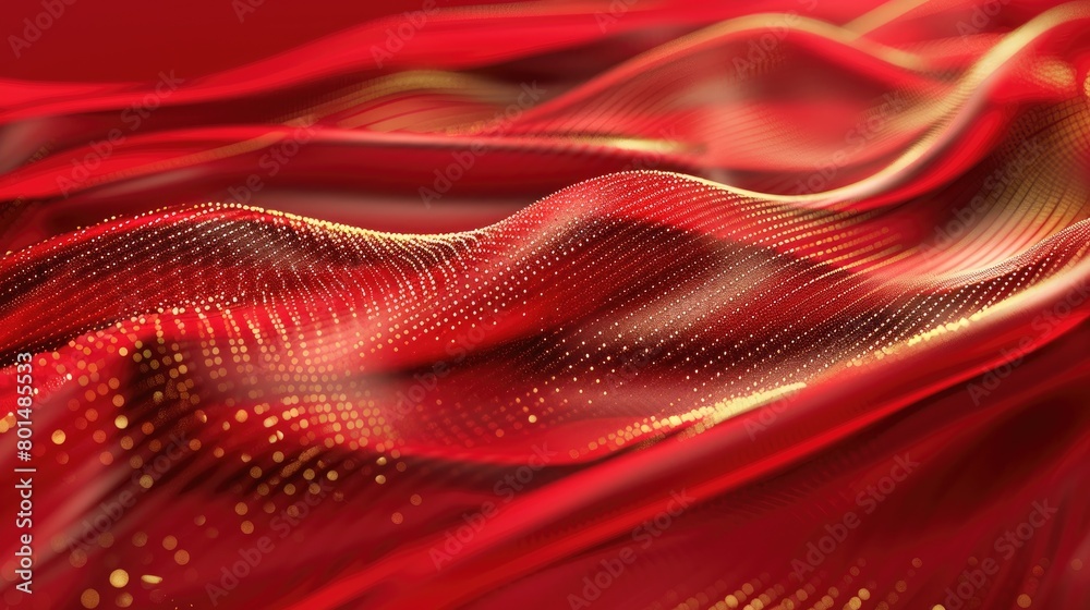 Elegant Simplicity: Red and Gold Abstract Art Elegant Simplicity: Red and Gold Abstract Art