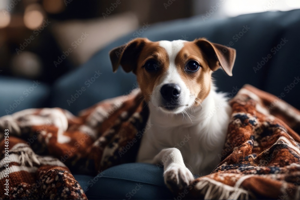 'covered cute dog home ethnic lifestyle jack couch blanket indoors sitting russell pet cover indoor daytime comfortable nobody colourful sofa small adorable rest puppy breed doggy brown fur happy' 'covered cute dog home ethnic lifestyle jack couch blanket indoors sitting russell pet cover indoor daytime comfortable nobody colourful sofa small adorable rest puppy breed doggy brown fur happy'