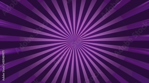 Dark violet sunburst rays pattern. Starburst background template. Vintage retro style radial sun rays background