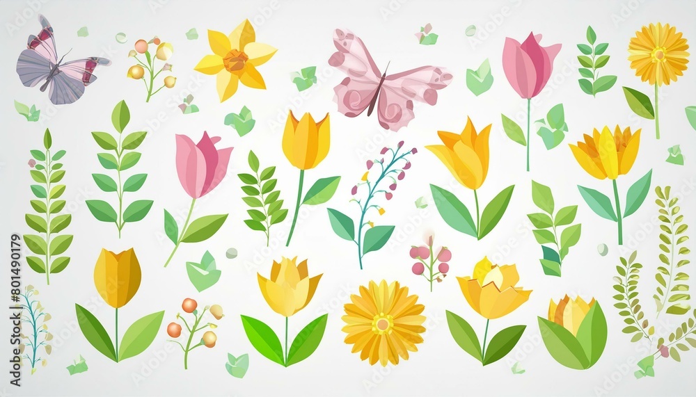 Flowers On White Flowers On White