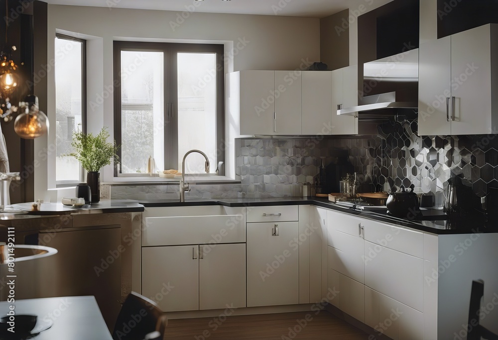 Fototapeta premium tool kitchen interior modern