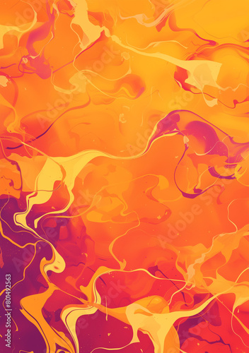 Abstract background with sunset-inspired marble texture blending orange  pink  and purple