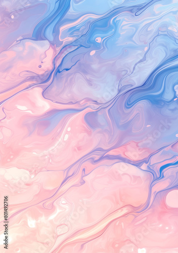 Abstract background with retro marble swirls in pastel tones and textured finishes