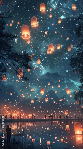 Nighttime lantern festival