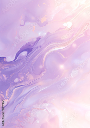 Abstract background of dusty pink marble with lavender swirl patterns and delicate lace motifs