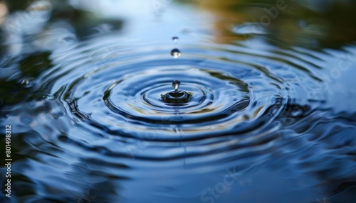Serene water surface with gentle ripples  ideal for wellness and meditation apps or stressrelief therapy advertisements