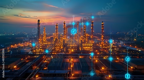 Wallpaper Mural Evening at Industrial Complex: A Digital Narrative Torontodigital.ca