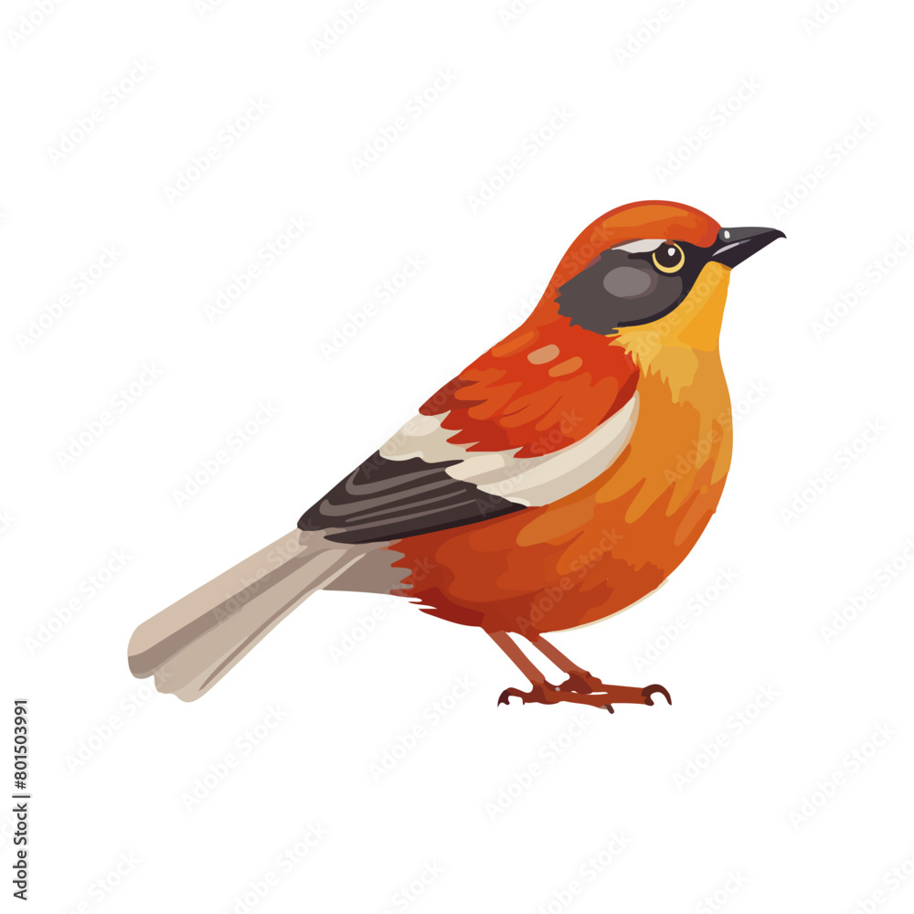 Obraz premium Colorfull bird sticker with vector design