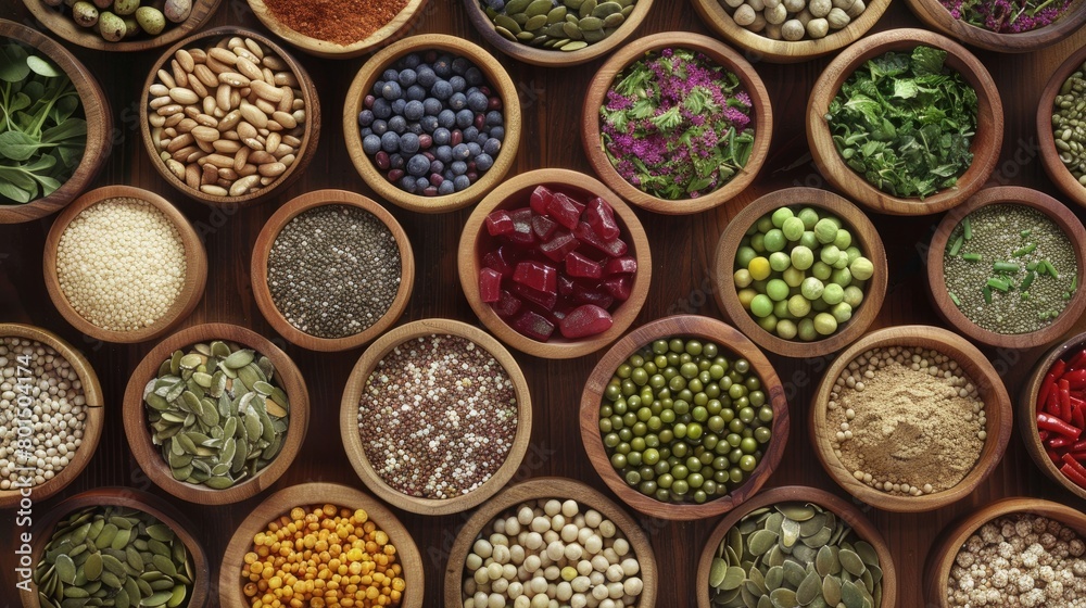 Health food assortment. Generative AI