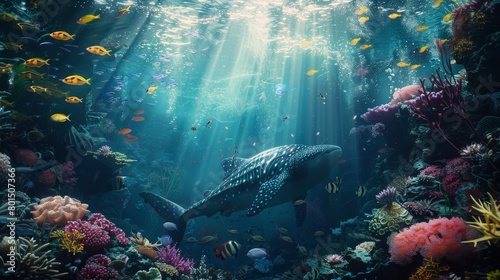 Captivating Underwater Ecosystem Teeming with Vibrant Marine Life