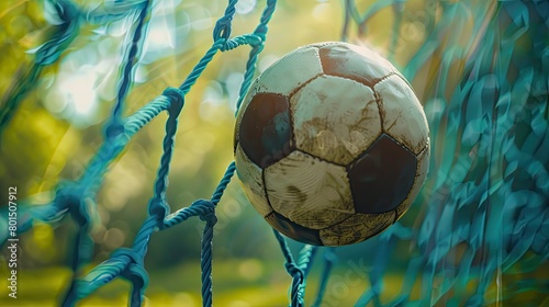 Soccer goal celebration. Generative AI