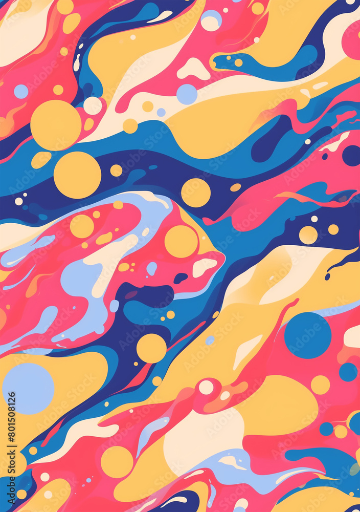 Abstract background with pop art inspired colorful marble texture Abstract background with pop art inspired colorful marble texture
