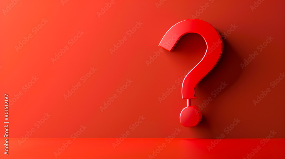 Question Mark on Red Gradient Question Mark on Red Gradient