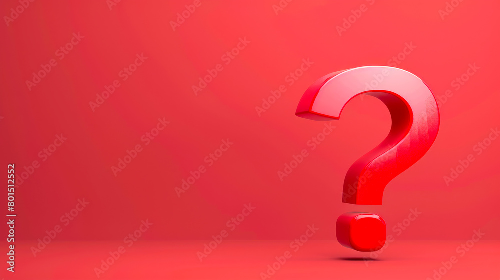 Bright Red Gradient with Question Mark Bright Red Gradient with Question Mark
