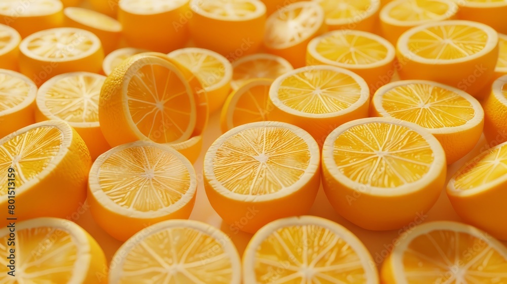A colorful and vibrant background created from a heap of freshly sliced oranges.
A colorful and vibrant background created from a heap of freshly sliced oranges.