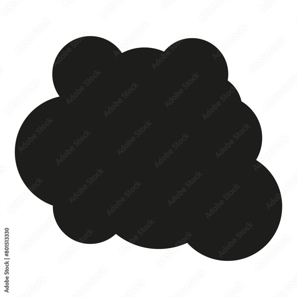 Black cloud graphic sympol icon - stock vector Black cloud graphic sympol icon - stock vector