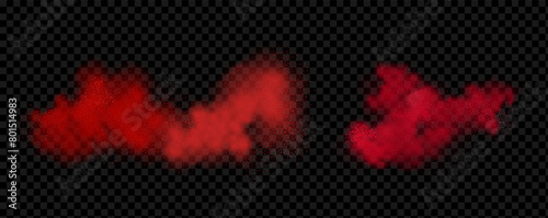 Spicy burst powder. Splashes of red pepper explosion. Overlay effect of chili or paprika spice splatters. Vector realistic illustration of hot, dried spices