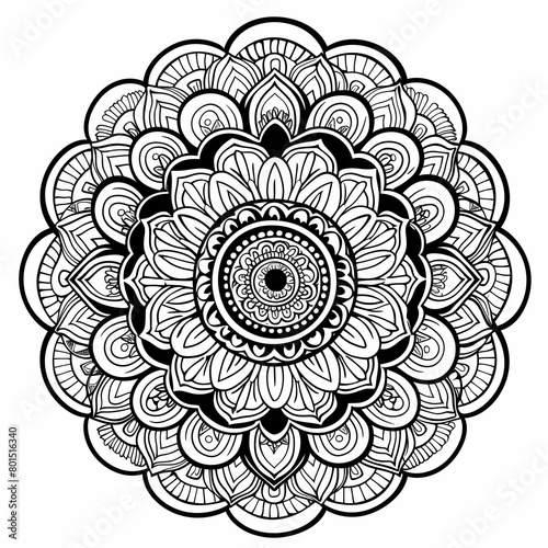 Adult colouring book page